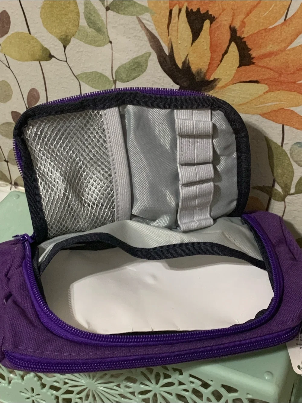 🟢 Purple Pencil Pouch